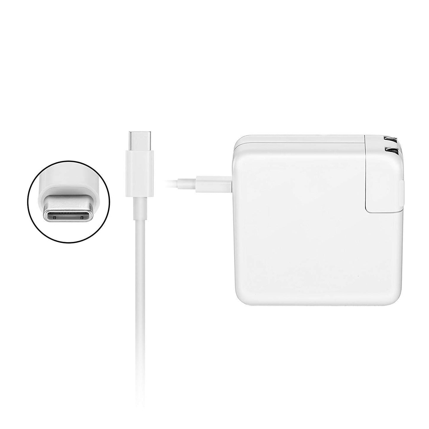 87W USB-C Power Adapter Charger for Apple MacBook Pro 13 15 Inch (2016 & Later)