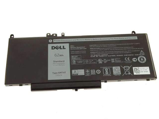 Dell Genuine Original 6MT4T 62Wh 4-Cell Laptop Battery for Latitude E5450, E5470, E5550, E5570, Precision 3510