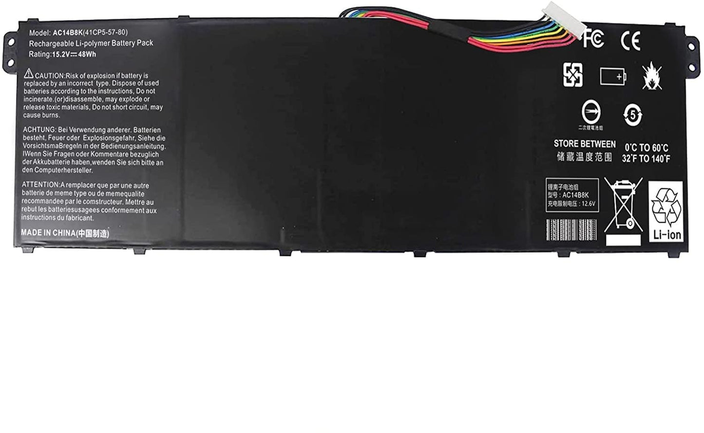 AC14B8K Laptop Battery Compatible for Acer Aspire E3-111 E3-112 CB3-111 CB5-311 ES1-511 ES1-512 E5-771G V3-111 V3-371 ES1-711 Replacement