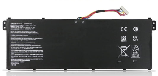 Acer AP18C7M replacement laptop battery 15.4V 55.9Wh with original serial cross compatibility details text