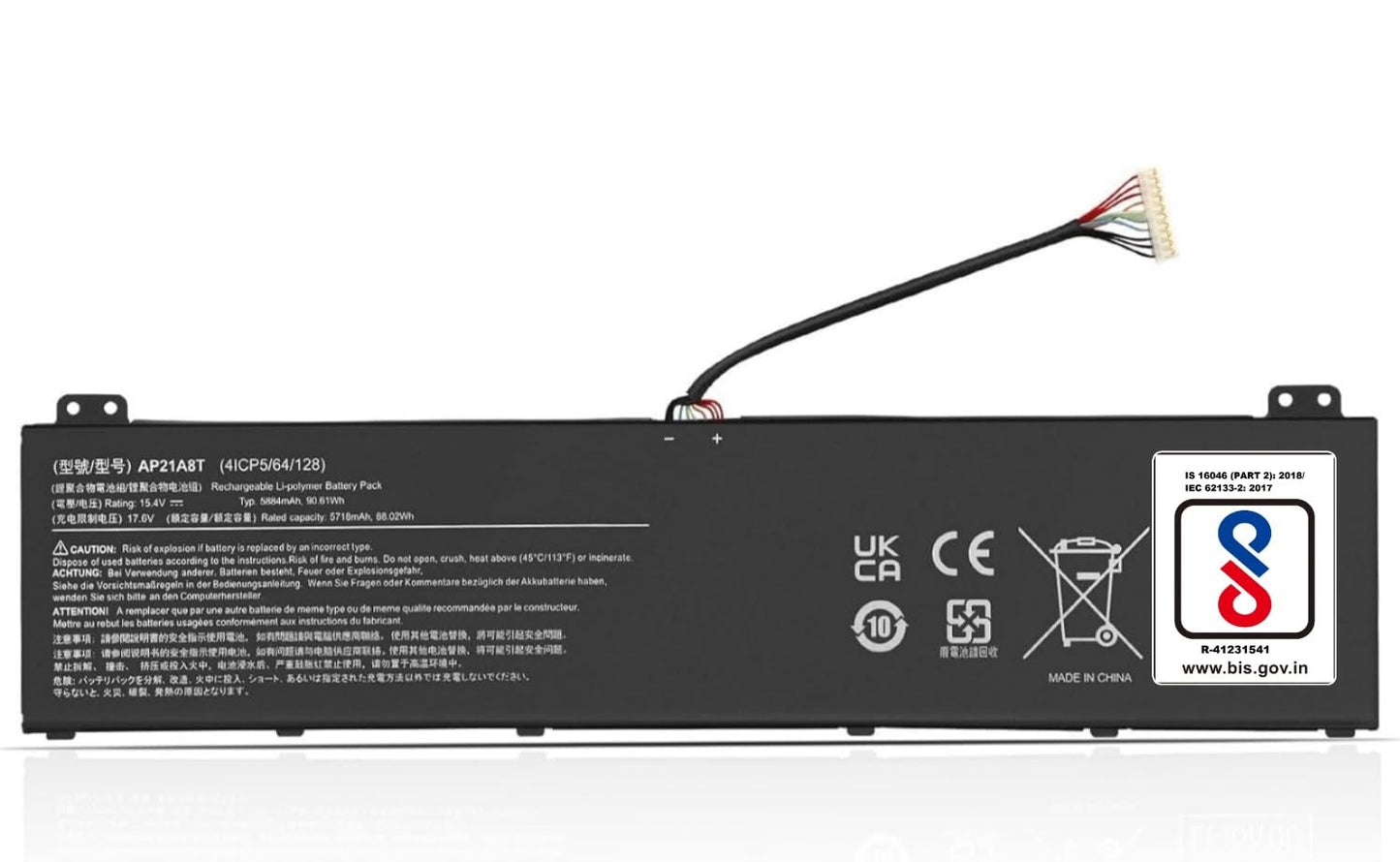 Acer AP21A8T replacement laptop battery 