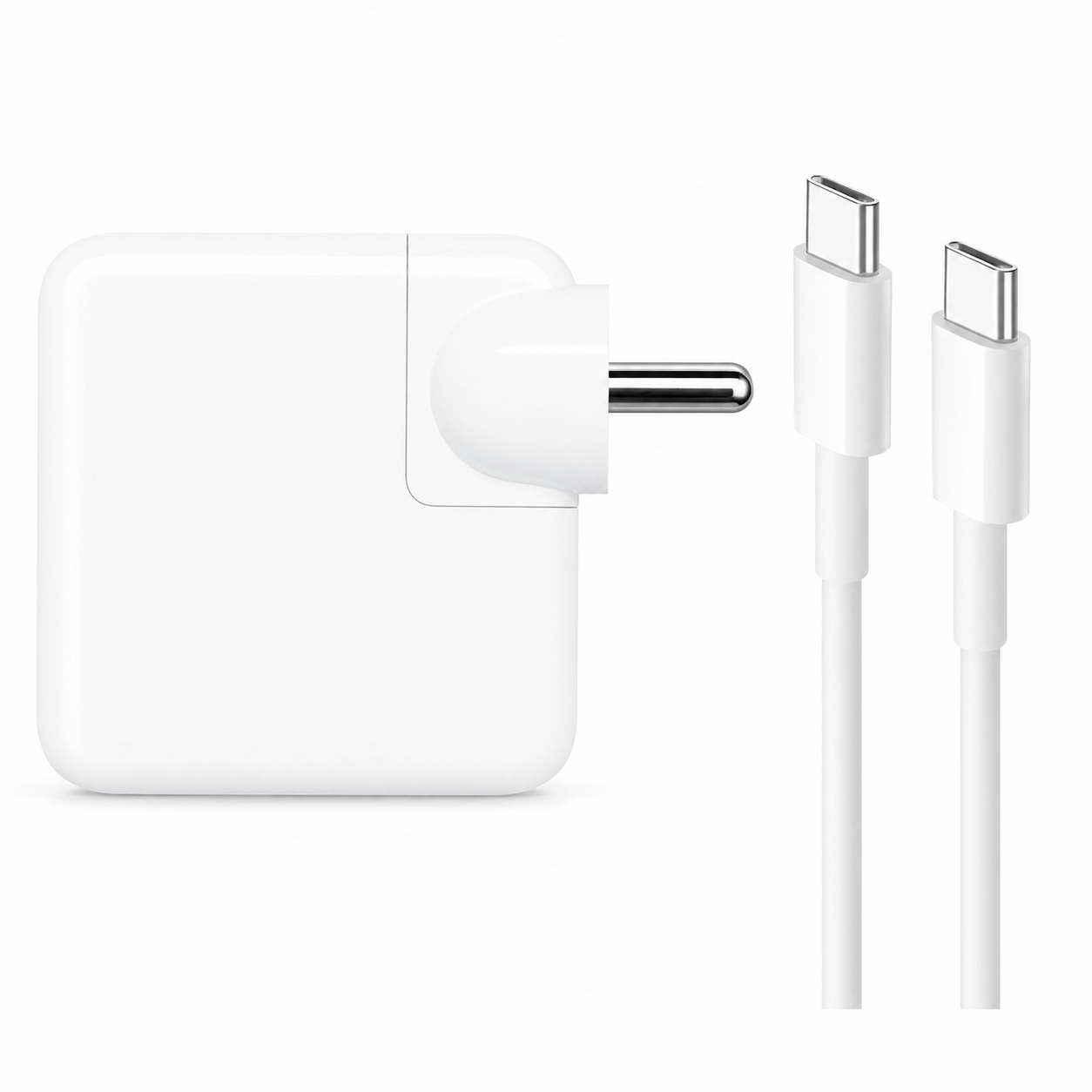 30W USB-C Charger for MacBook Air iPad Pro iPad Air iPad Mini iPhone 15 Compatible Power Adapter with USB-C Cable