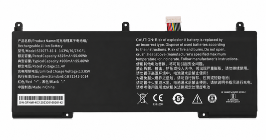 537077-3S Compatible Replacement Laptop Battery for Infinix INBook X1 Slim, INBook X1 and Avita Liber NS14A1