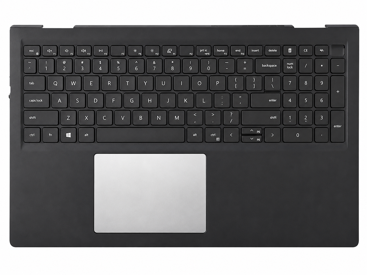 Dell Inspiron 15 3510 3511 3515 3520 3525 15.6 Inch Palmrest with Keyboard & Touchpad Non-Backlit Compatible Replacement