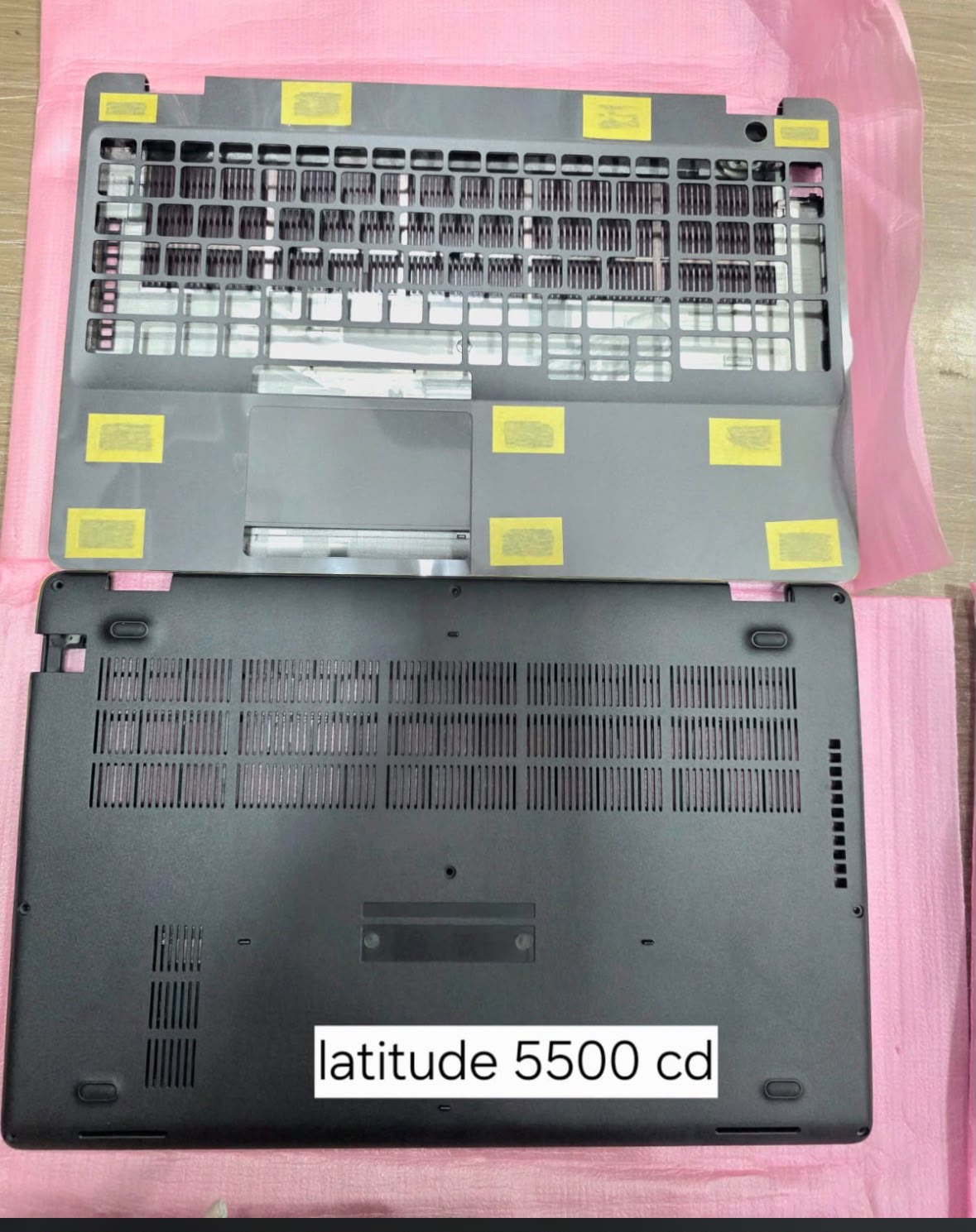 Dell Latitude 5500 E5500 Laptop Palmrest with Touchpad and Bottom Base Body Cover Compatible Replacement