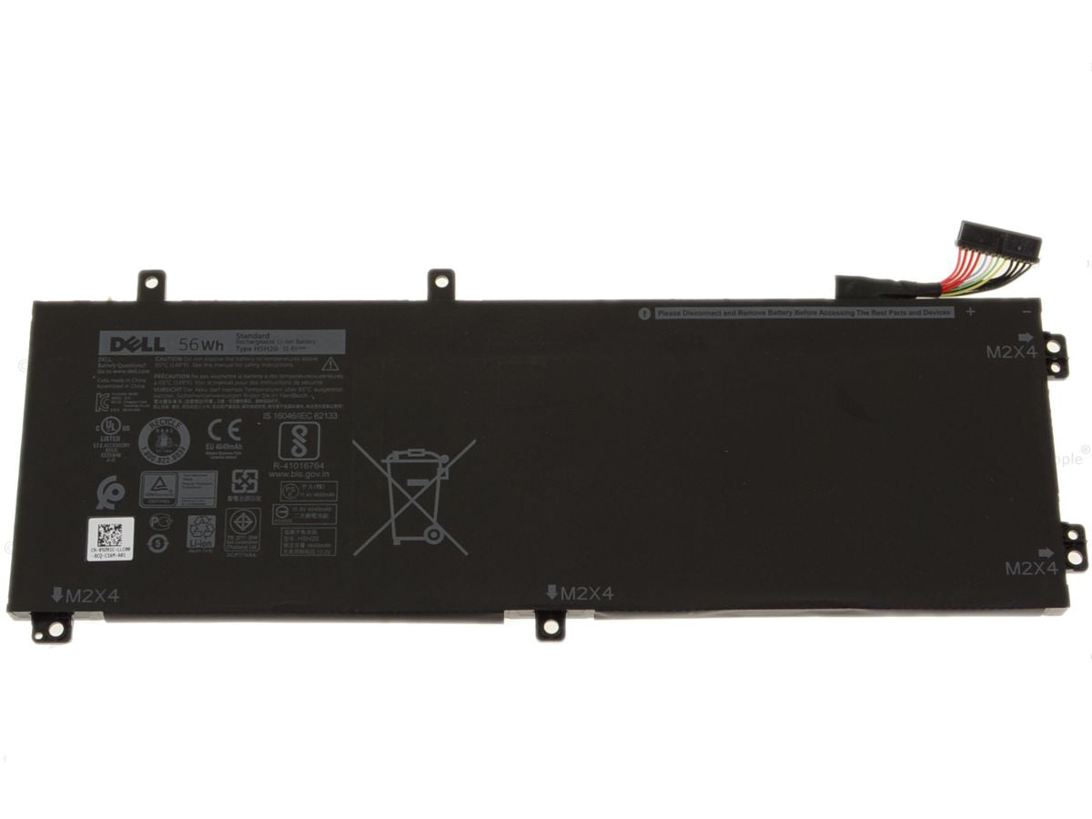 Dell Genuine Original H5H20 Laptop Battery Compatible with Precision 5510 5520 5530 5540, XPS 15 9550 9560 9570 9590 and Inspiron 7590 7591 OEM Replacement Battery
