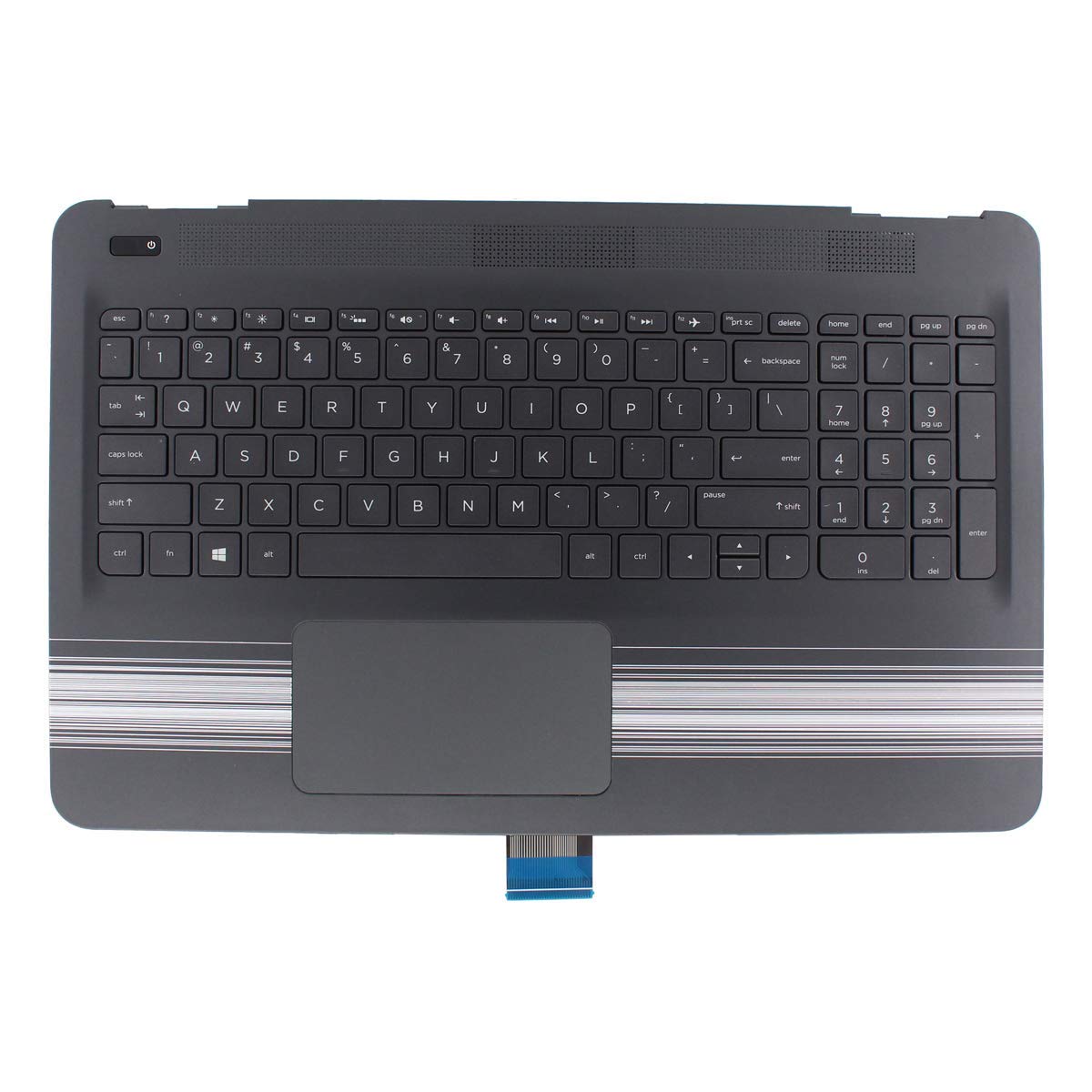 HP Pavilion 15-AU 15-AW Laptop Palmrest with Keyboard and Touchpad Compatible Replacement 856035-001