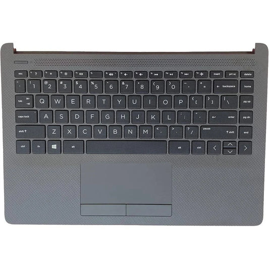 HP 240 G8 240 G9 246 G8 256 G8 Laptop Palmrest with Keyboard & Touchpad M23367-001 6070B1751305 Gray Compatible Replacement