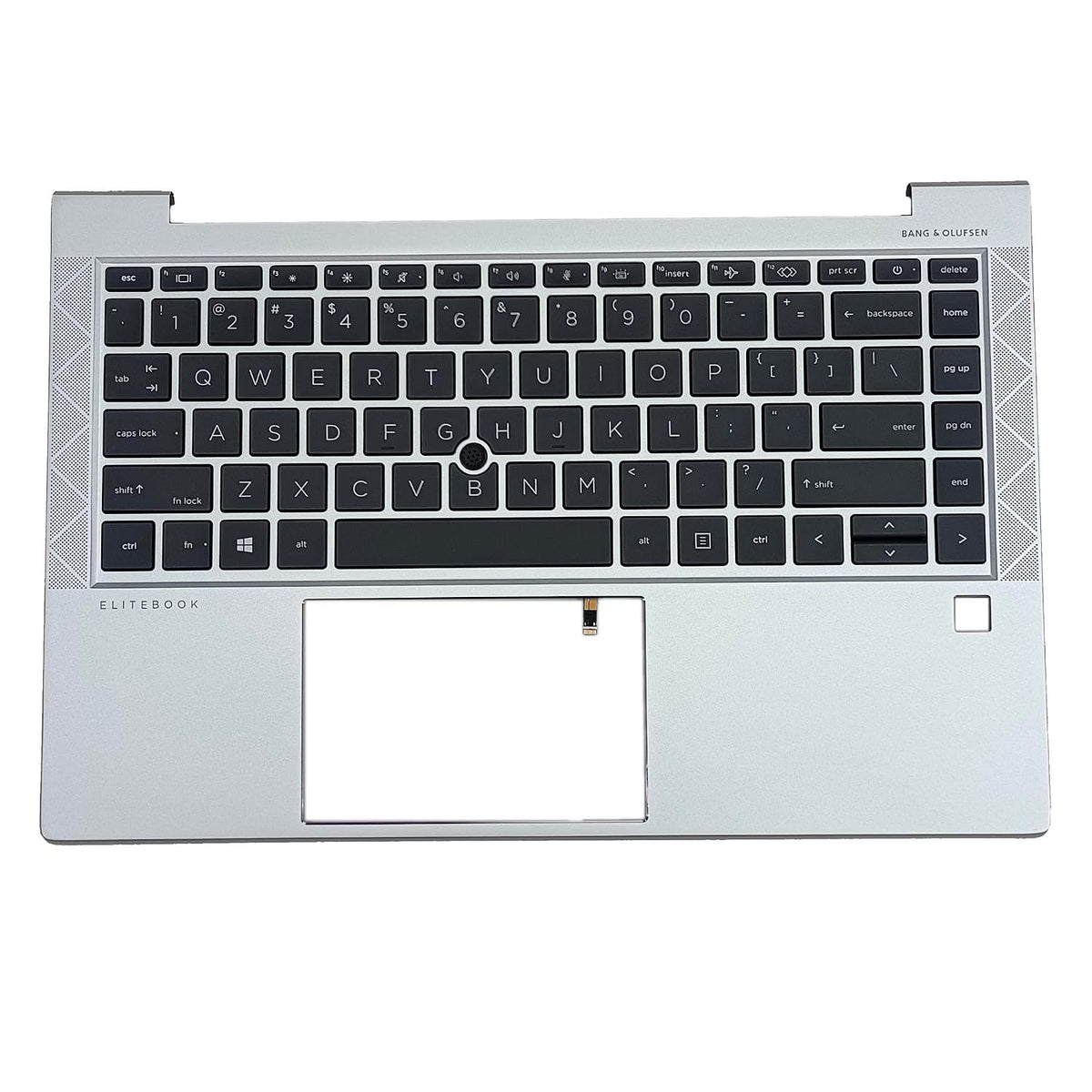 HP EliteBook 840 G7 G8 745 G7 G8 Black Upper Case Palmrest with Backlit Keyboard Compatible Replacement M36312-001 M52490-001