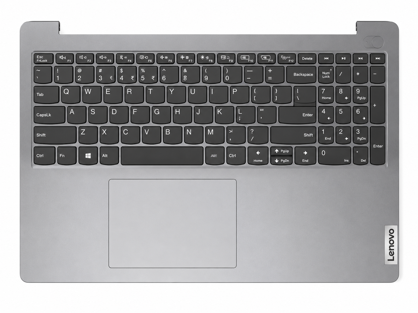 Lenovo IdeaPad 3-15ITL6 3-15ALC6 Laptop Palmrest with Keyboard & Touchpad Gray